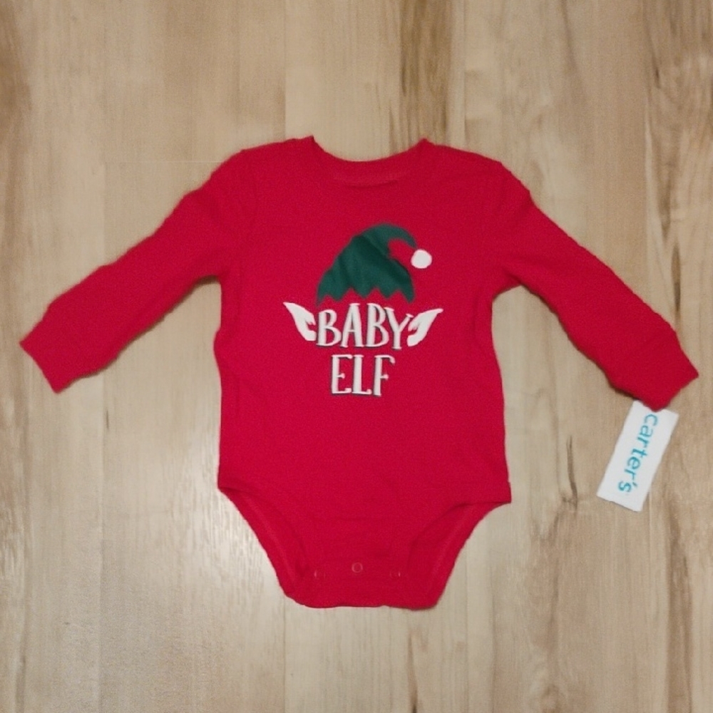 NWT 6M Carter's Baby Elf Christmas Onesie 🎄